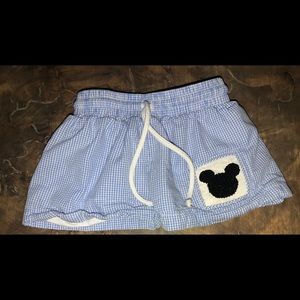 Boys Smocked Polkadot Mickey Mouse Swim trunks